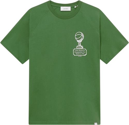 Les Deux Tournament Tshirt Mand Vintage Green/white Kortærmede T-shirts Str M - hos Magasin