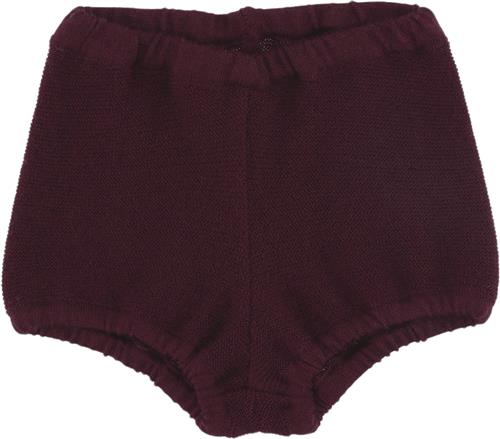 Se Konges Sløjd Krystal Wool Knit Bloomers Maroon 56/62 Str 56/62 - Bloomers Maroon Shorts & Bloomers hos Magasin ved Magasin