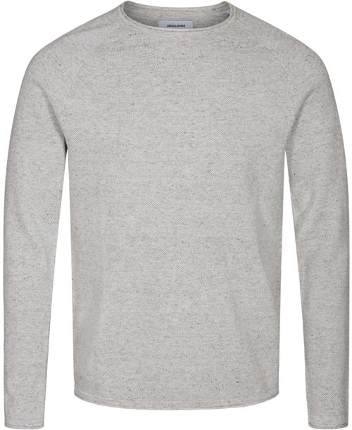 Se Jack & Jones Jjehill Knit Crew Neck Noos Mand Grå Sweaters Str L - hos Magasin ved Magasin