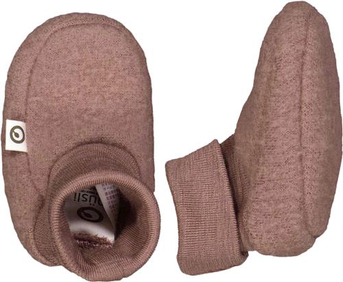 Müsli by Green Cotton Woolly Fleece Booties Str 74/86 - Daydream Fleece Merino Uld hos Magasin