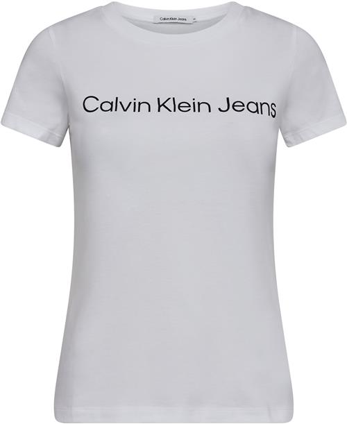 Se Calvin Klein Slim fit Tshirt With Logo Kvinde Yaf Kortærmede T-shirts Str XL - Bomuld hos Magasin ved Magasin