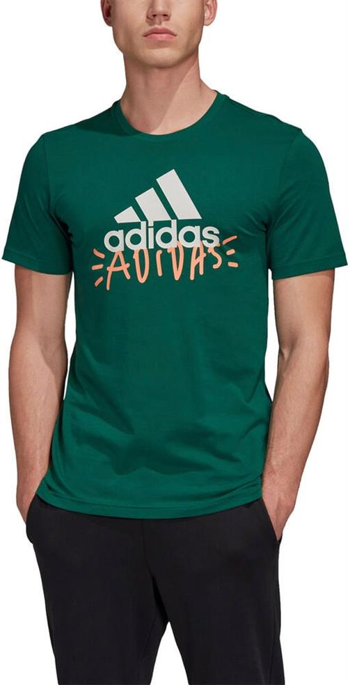 adidas Doodle Basic Badge Of Sport Tshirt XXL - T-shirts Bomuld hos Magasin