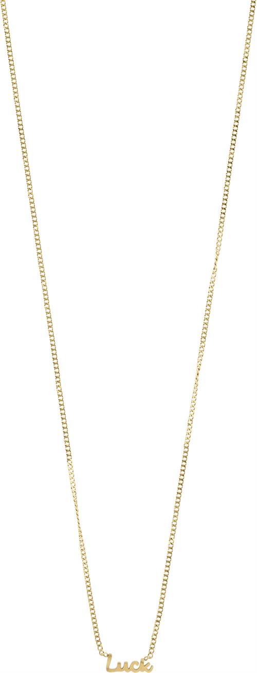 Se Pilgrim Luck Recycled Necklace Goldplated one size - Halskæder Med Vedhæng hos Magasin ved Magasin