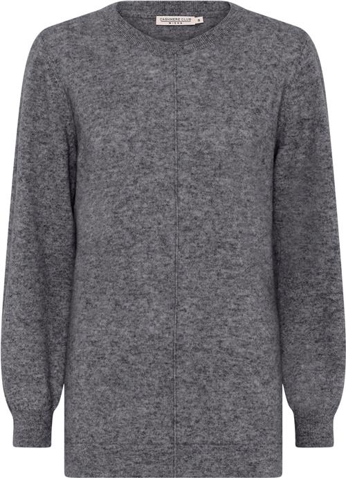 Micha Jumper_ Elaine Cashmere Kvinde D.Grey Mel Sweaters Str L Cashmere - hos Magasin