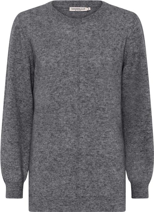 Micha Jumper_ Elaine Cashmere Kvinde D.Grey Mel Sweaters Str XXL Cashmere - hos Magasin