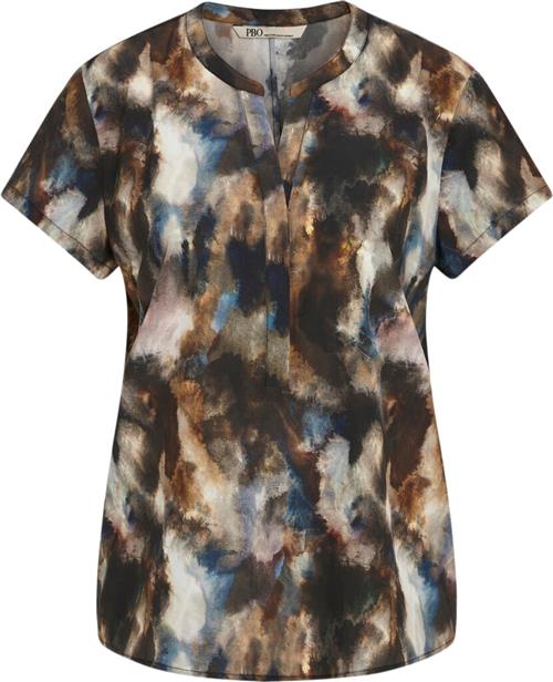 PBO ¤ Blaine top ¤ Kvinde Dark Abstract Toppe Str 44 - hos Magasin