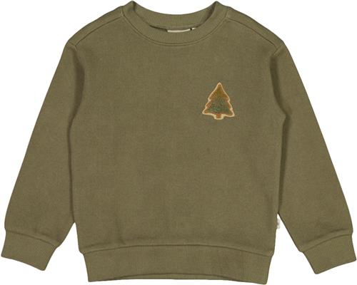 Se Wheat Sweatshirt Plys Juletræ Badge Str 128/8y - Dry Pine Sweatshirts Bomuld hos Magasin ved Magasin