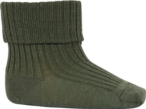 Se mpKids Wool rib Baby Socks Str 17/18 - Olivine Strømper hos Magasin ved Magasin