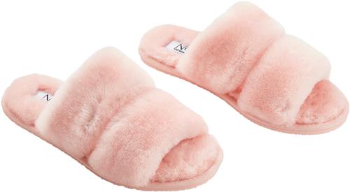 NATURES Collection Slippers Straps (of 100 New Zealand Sheepskin) Pink Kvinde Pink Hjemmesko Str 41 - hos Magasin