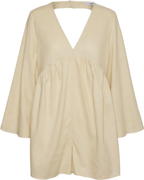 Something New Snemily LS Loose Playsuit ITY Kvinde Marzipan Langærmede Bluser Str S - hos Magasin