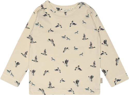 PETIT PIAO Tshirt L/S Printed Str 80 cm - Duck Aop Langærmede T-shirts Bomuld hos Magasin