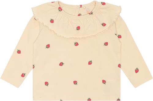 Se The New Tnslarawila L_S Tee Str 92 cm - Angora Strawberry Bluser Bomuld hos Magasin ved Magasin