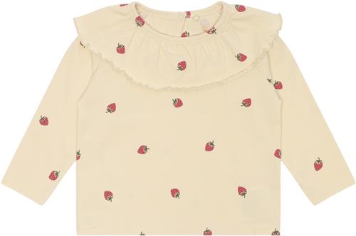 Se The New Tnslarawila L_S Tee Str 104 cm - Angora Strawberry Bluser Bomuld hos Magasin ved Magasin