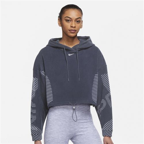 Nike Pro Therma Fit Adv Cropped Fleece Traeningshaettetroje L - Hættetrøjer & Sweatshirts hos Magasin