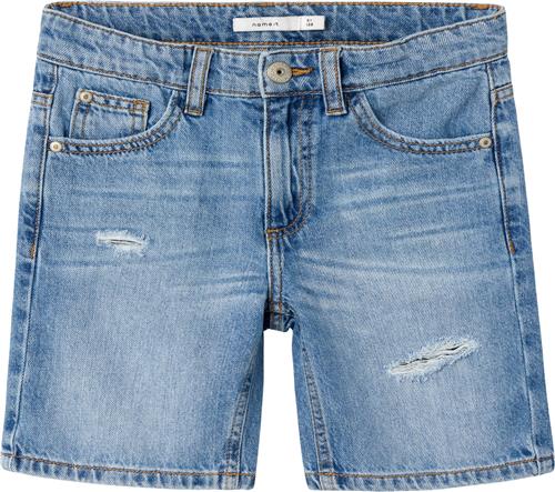 Se Name It Nkmsilas Loose DNM L Shorts 7998be Str 134 - Blå Shorts & Bloomers Denim hos Magasin ved Magasin