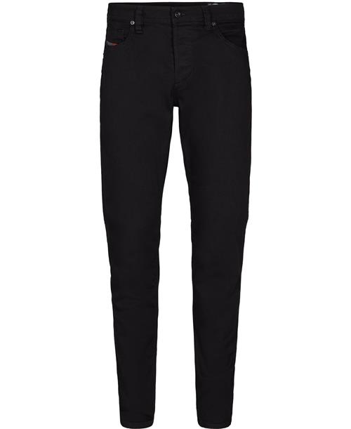 Diesel Larkeebeex L. 32 Trousers Mand Sort Jeans Tapered Fit Str 36/32 - hos Magasin