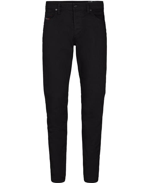 Diesel Larkeebeex L. 32 Trousers Mand Sort Jeans Tapered Fit Str 38/32 - hos Magasin