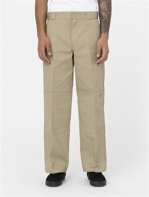 Dickies Double Knee REC Khaki Mand Khaki Casual Bukser Str W28 L30 - hos Magasin