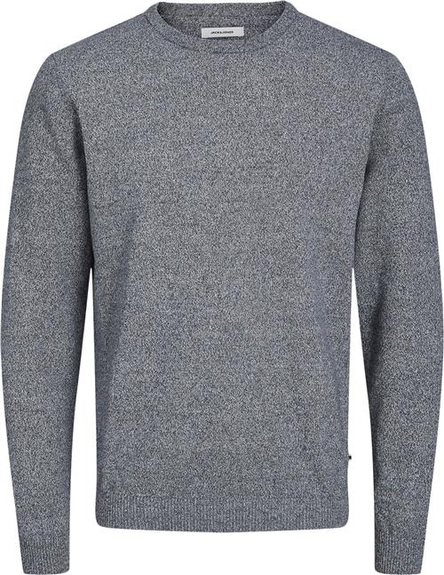 Jack & Jones Jjebasic Knit Crew Neck Noos Mand Navy Blazer/twisted With Jet Stream Sweaters Str XS - hos Magasin