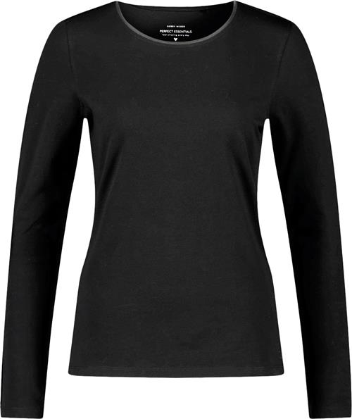 Gerry Weber Tshirt 1/2 Sleeve Kvinde Black Kortærmede T-shirts Str 44 - hos Magasin