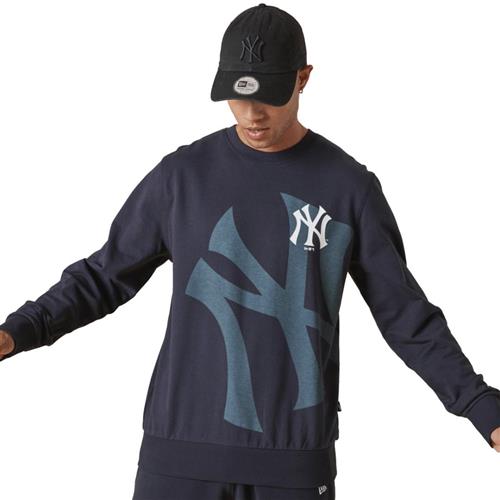 New Era Washed Pack Graphic Crew Neyya Mand Blue Sweatshirts Str XS - Bomuld hos Magasin