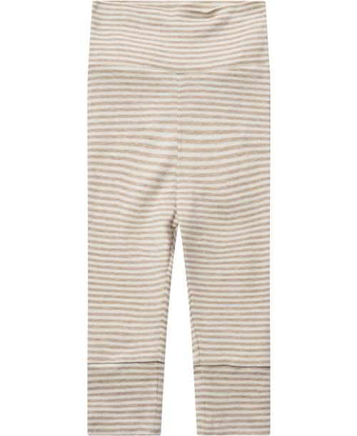 Magasin du Nord Collection Magasin Newborn Leggings Gots Str 56 Beige Stripe Leggings Bomuld