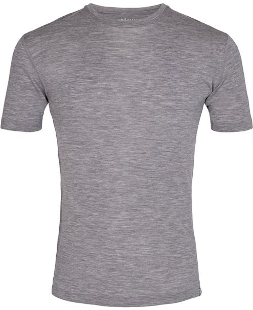 Se Asivik Asivik M Wool Tshirt Mand Grå Kortærmede T-shirts Str XL - Uld hos Magasin ved Magasin