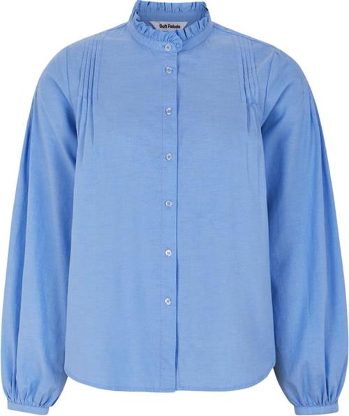 Se Soft Rebels Srgabi Oneck Shirt Kvinde Azurine Langærmede Bluser Str L - Bomuld hos Magasin ved Magasin