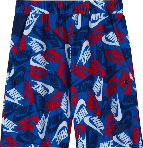 Nike Sportswear Woven Printed Shorts Str 128-137 / S - Blue Shorts & Bloomers Polyester hos Magasin