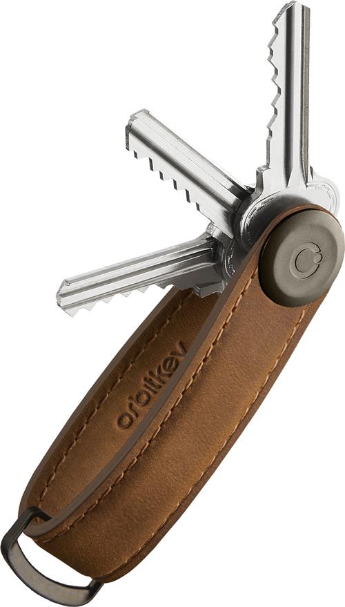 Orbitkey Orbitkey Chestnut Brown 5,5x2,2 - Nøgleringe Læder hos Magasin