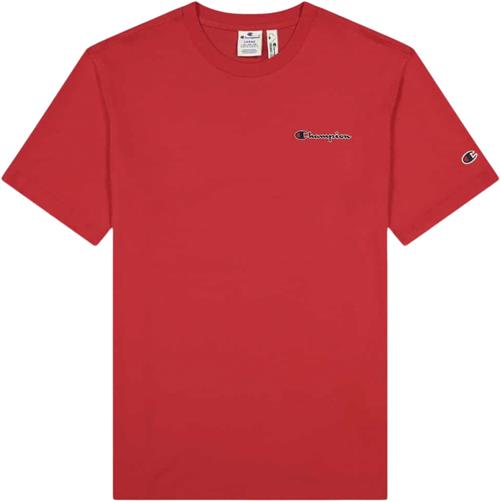 Champion Crewneck Tshirt Mand Chinese Red Kortærmede T-shirts Str M - Bomuld hos Magasin