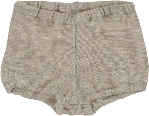 Se Konges Sløjd Krystal Wool Knit Bloomers Camel Melange 56/62 Str 56/62 - Camel Melange Shorts & Bloomers hos Magasin ved Magasin