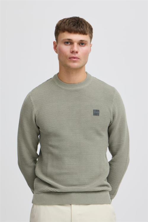 Se !Solid Sdvalencia Structure Crew Neck With Mand Vetiver Sweaters Regular Fit Str XL - hos Magasin ved Magasin