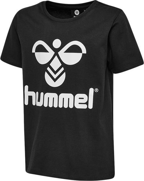 Hummel Tres Tshirt Str 8 år / 128 cm - Black Kortærmede T-shirts hos Magasin