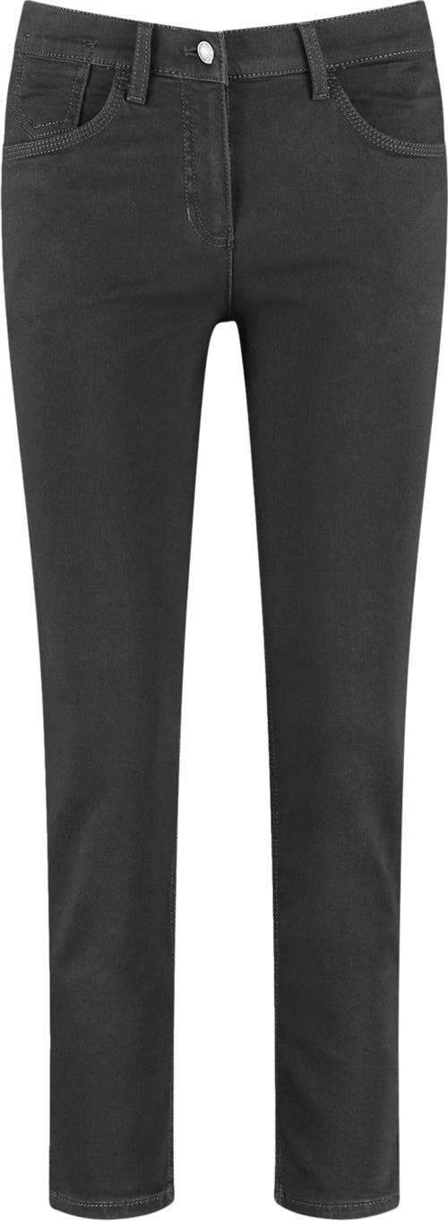 Gerry Weber Jeans Cropped Kvinde Black Black Denim Skinny Jeans Str 38R - Denim hos Magasin