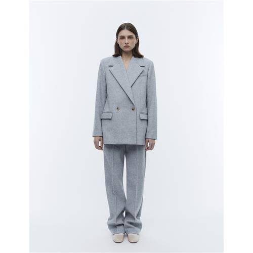 Se 2NDDAY 2ND Hermanna Heavy Wool Kvinde Drizzle Blazere Str 34 - hos Magasin ved Magasin