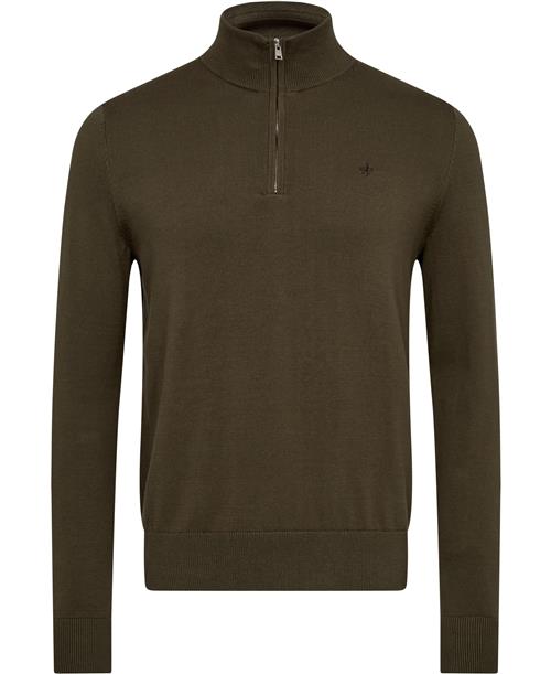 Morris Stockholm Brian Half Zip Mand Olive Turtlenecks Str L - hos Magasin