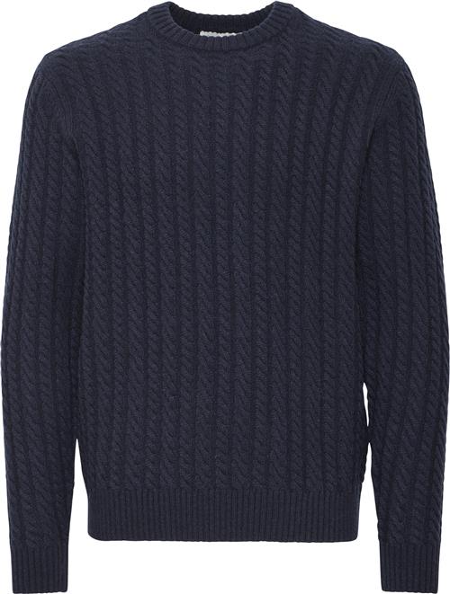 Se Casual Friday Cfkarl Cable Wool mix Knit Mand Dark Navy Cardigans Regular Fit Str S - hos Magasin ved Magasin