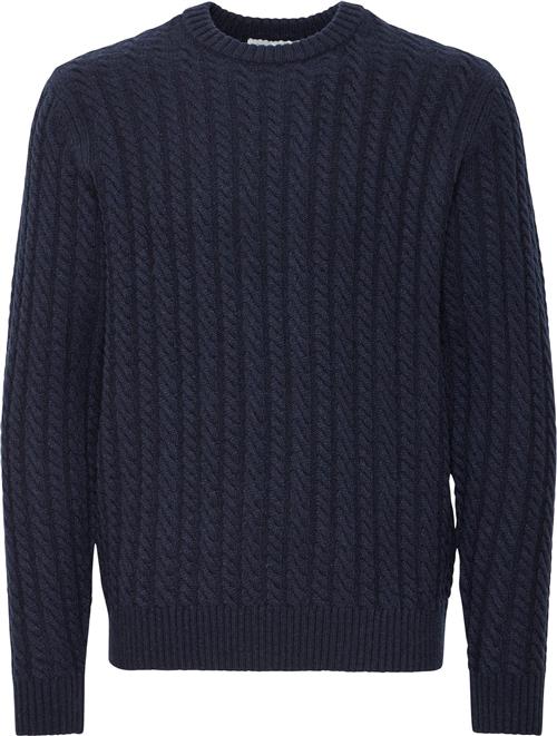 Se Casual Friday Cfkarl Cable Wool mix Knit Mand Dark Navy Cardigans Regular Fit Str XXL - hos Magasin ved Magasin