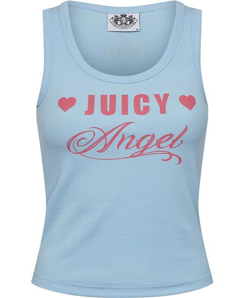 Se Juicy Couture Juicy Angel Vest Kvinde Powder Blue Toppe Str L - hos Magasin ved Magasin