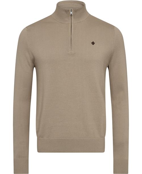 Se Morris Stockholm Brian Half Zip Mand Khaki Turtlenecks Str L - hos Magasin ved Magasin