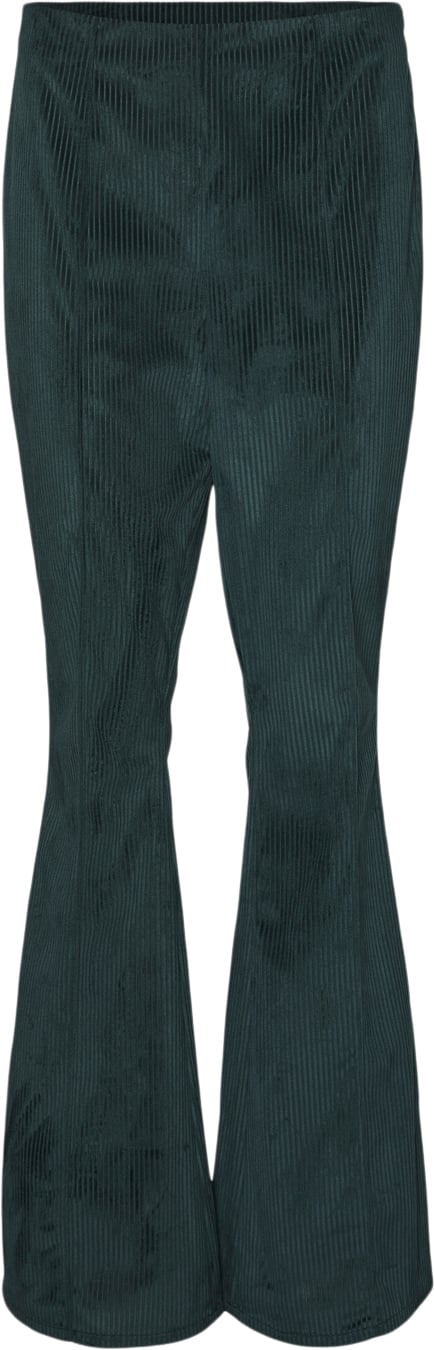 Something New Sndiana HW Flared Pants DSQ Kvinde Deep Teal Flare Bukser Str L - hos Magasin