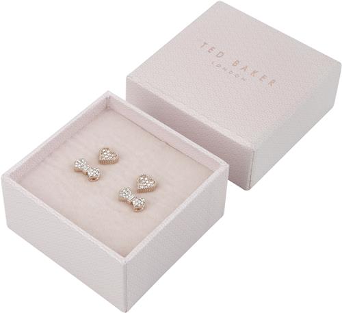 Ted Baker Texha: Pave Heart/bow Earring Gift ONE SIZE - Ørestikker hos Magasin