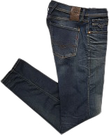 Replay Anbass Hyperflex Jeans Mand Blå Jeans Str 33/30 - Denim hos Magasin