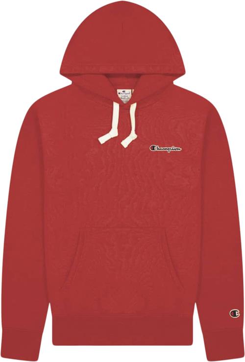 Champion Hooded Sweatshirt Mand Chinese Red Hoodies Str M - Bomuld hos Magasin