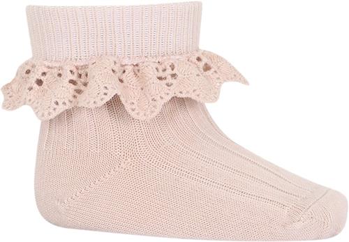 mpKids Lea Socks Lace Str 15/16 - Lyserød Strømper hos Magasin