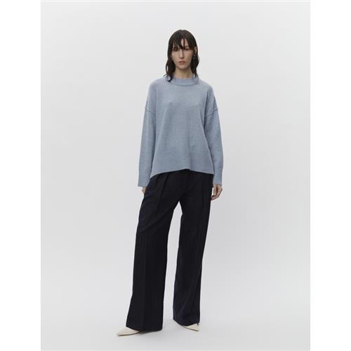 DAY Birger et Mikkelsen Josie Cozy Days RD Kvinde Pigeon Blue Melange Sweaters Str L - hos Magasin