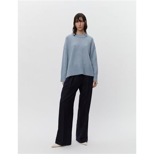 DAY Birger et Mikkelsen Josie Cozy Days RD Kvinde Pigeon Blue Melange Sweaters Str M - hos Magasin