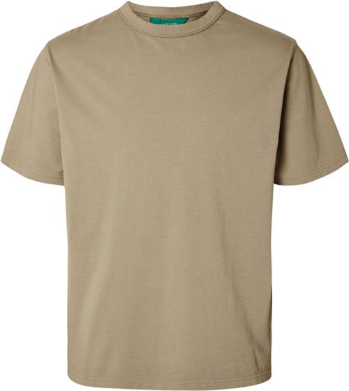 Annarr Anrro Garment DYE SS Oneck TEE Mand Weathered Teak Kortærmede T-shirts Str XL - hos Magasin