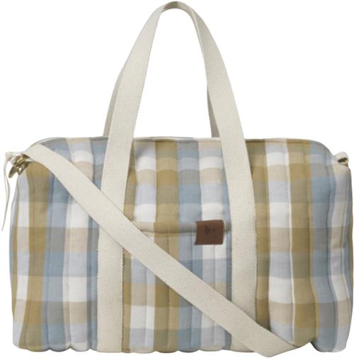 Fabelab Quilted Gym Bag Cottage Blue Checks - Cottage Blue Pusletasker & -Tilbehør hos Magasin